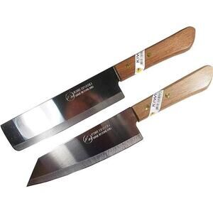 2 pcs, Kiwi Knife Stainless Steel Wood Handle #171 + #172 ( New )